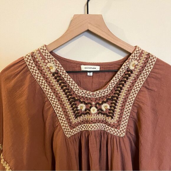 Max Studio Boho Printed Top - Picture 5 of 11